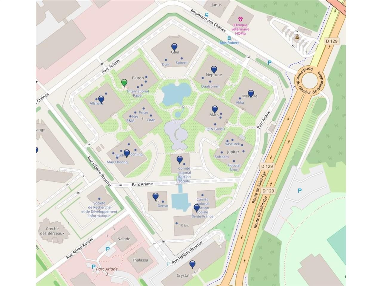 A louer, bureaux et activité à Guyancourt.  Nous 