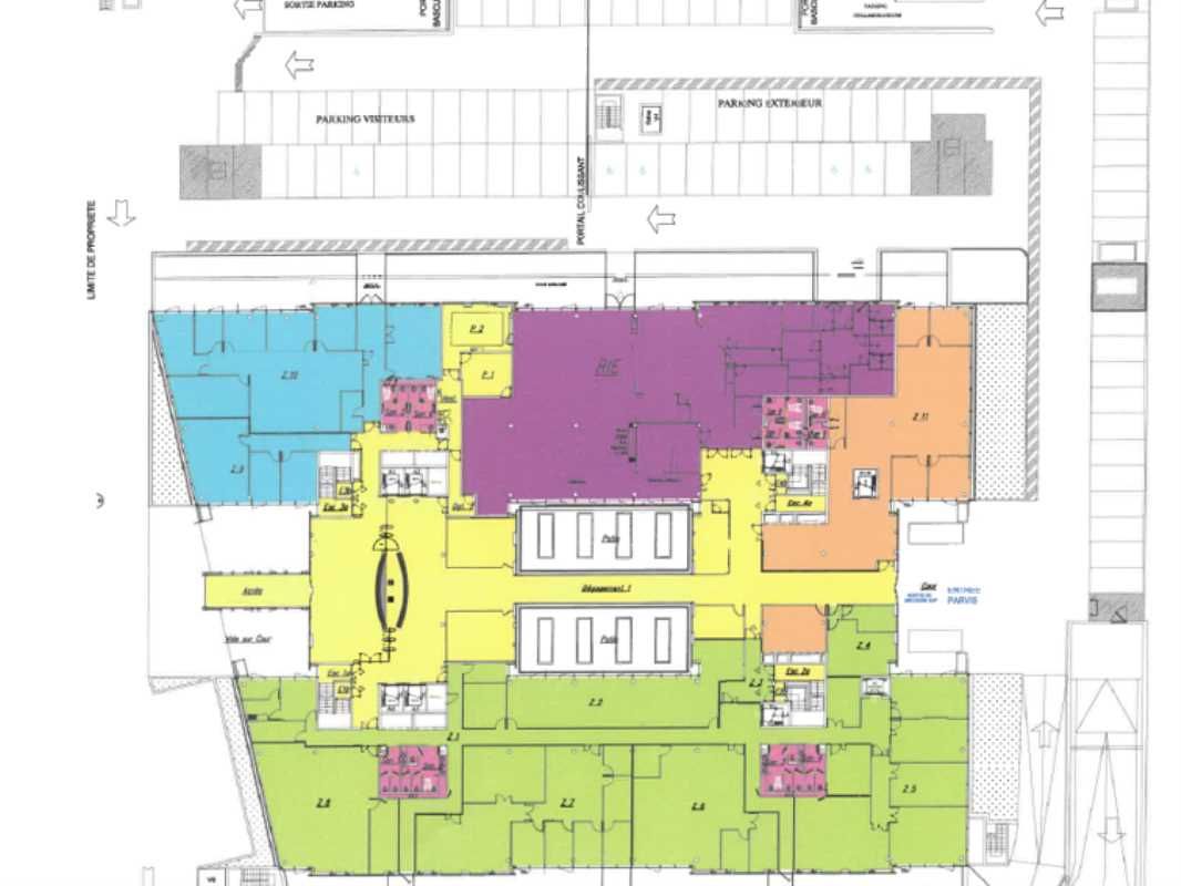 Location bureaux 4342 m² divisibles à partir de 2000 m²