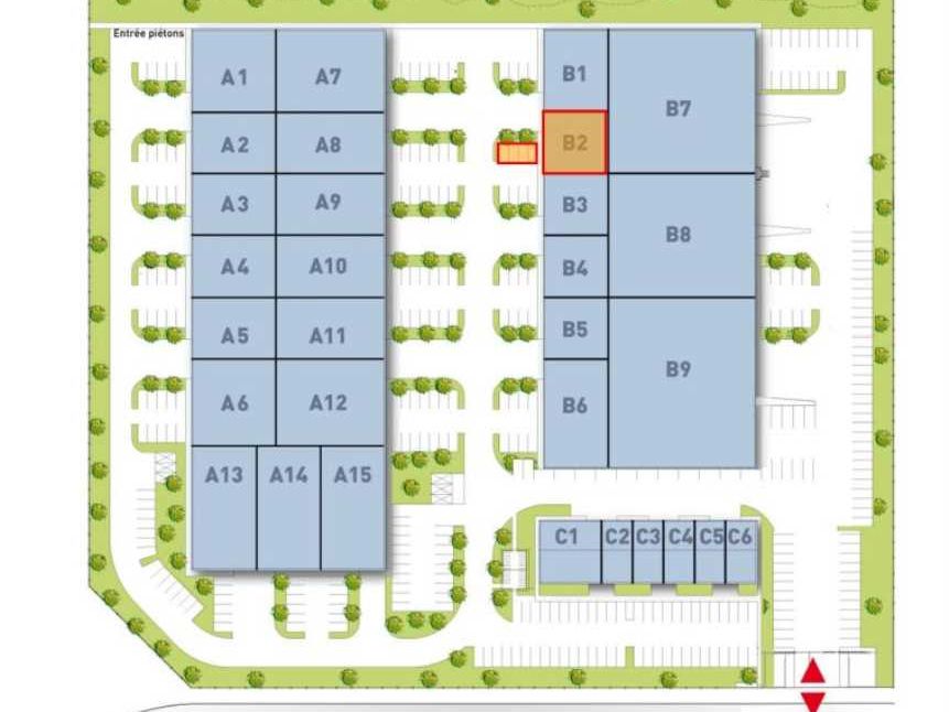 Location bureaux 363 m² non divisibles