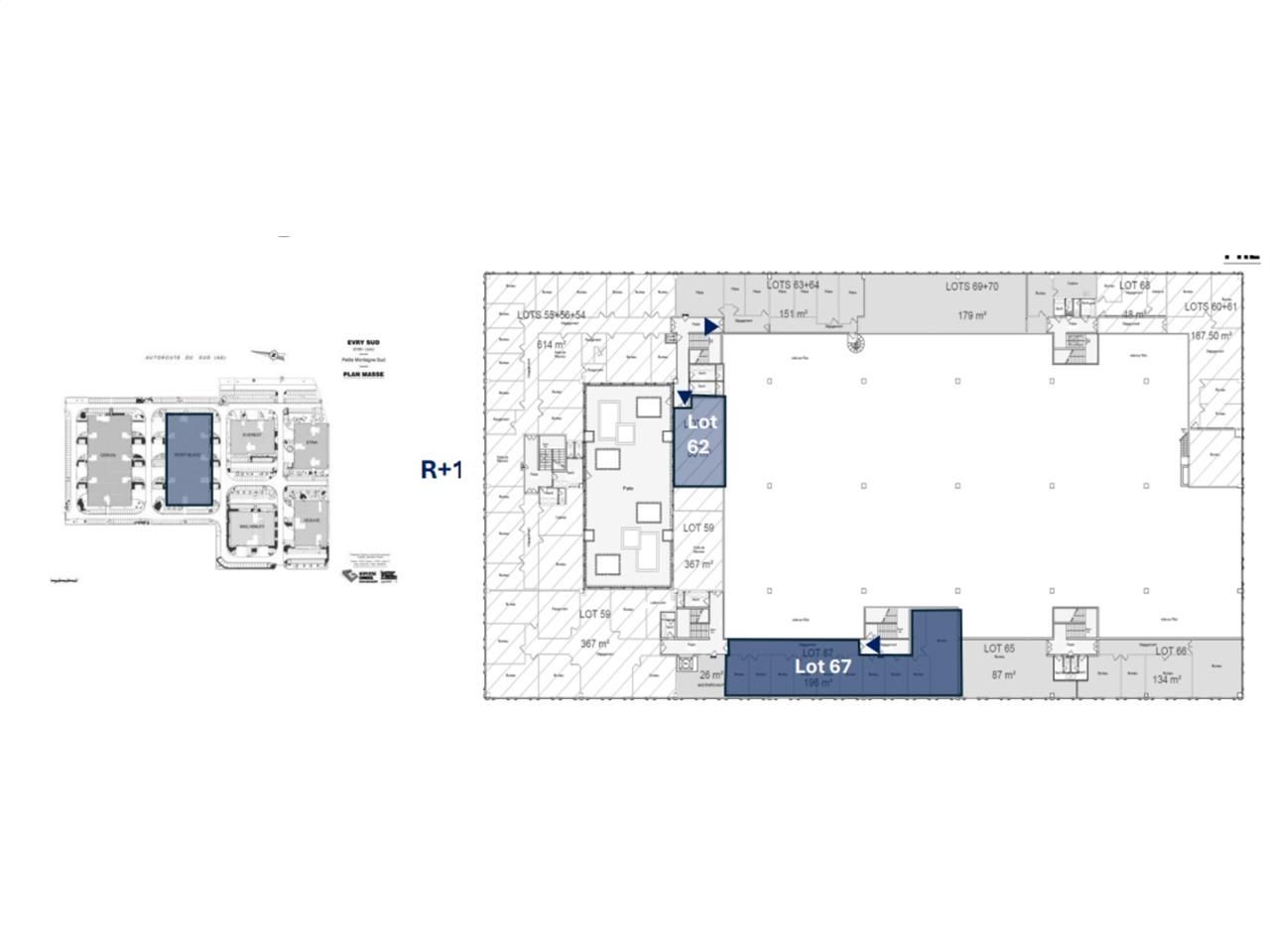 Activités de 276 m² non divisibles à Louer à EVRY