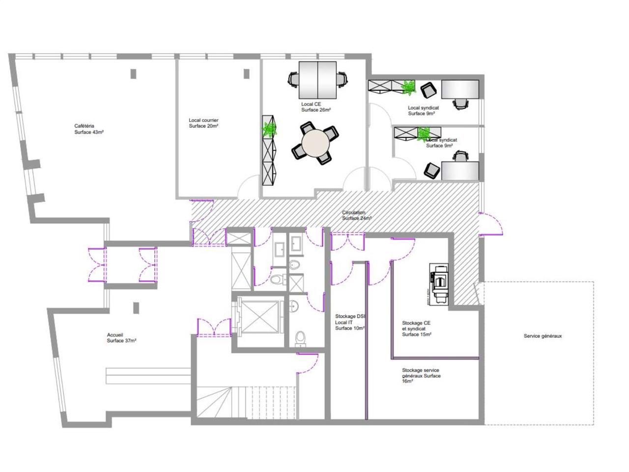 Immeuble indépendant de bureaux à louer à Saint-O