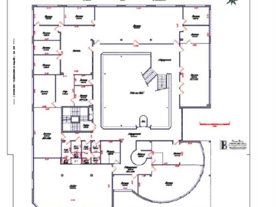 Location bureaux 2450 m² non divisibles