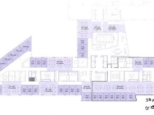 Location bureaux 734 m² non divisibles