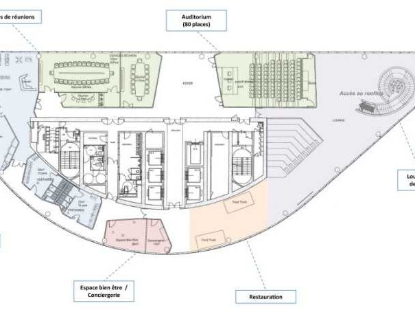 Location bureaux 722 m² non divisibles