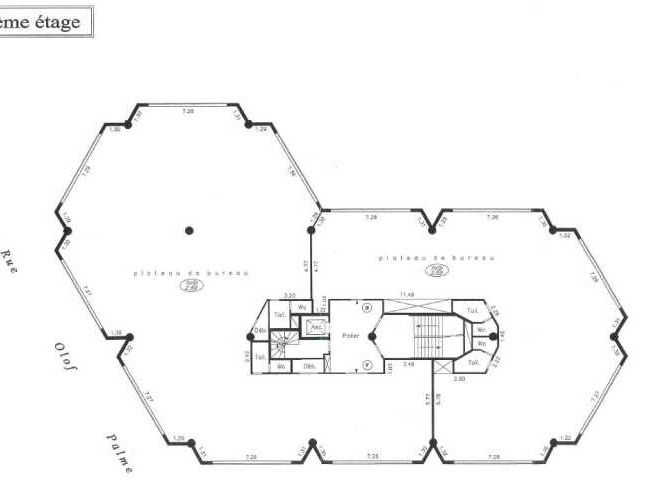 Location bureaux 562 m² divisibles à partir de 281 m²