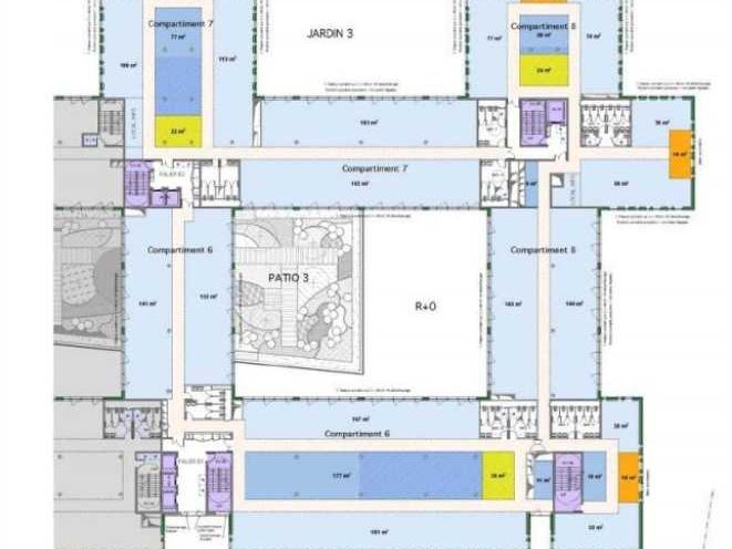 Location bureaux 26446 m² divisibles à partir de 997 m²