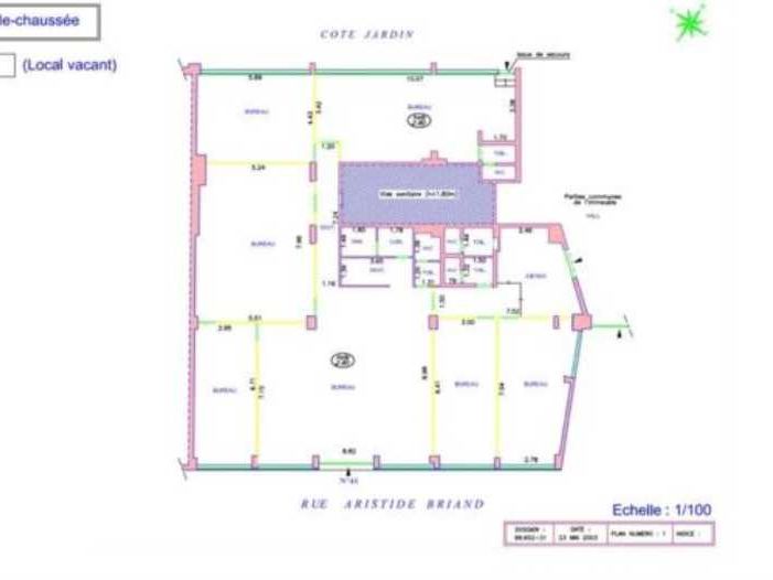 Location bureaux 310 m² non divisibles