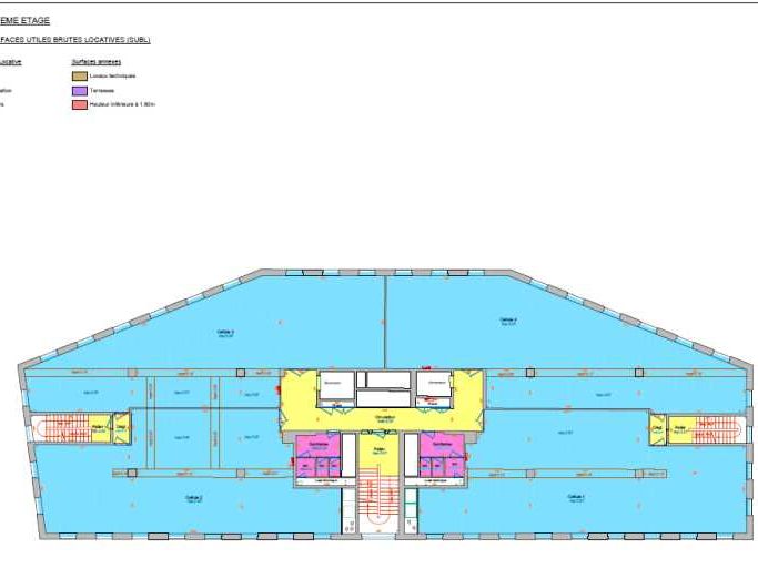 Location bureaux 437 m² non divisibles