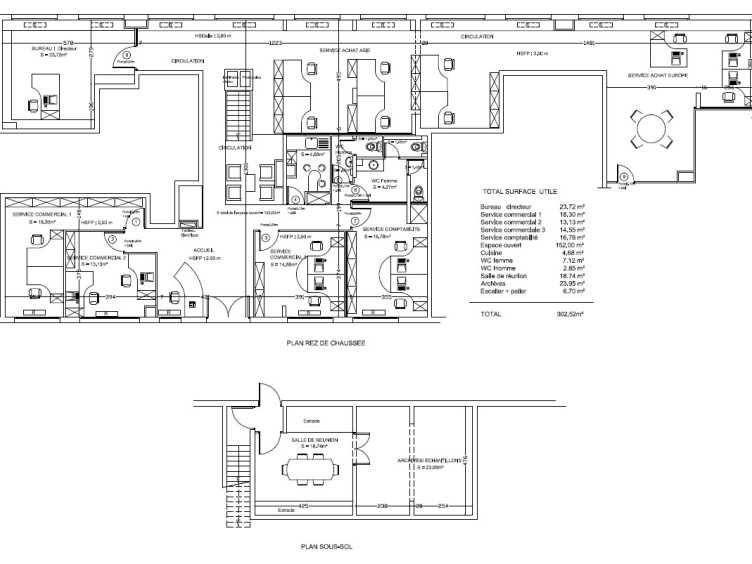 Vente bureaux 363 m² non divisibles
