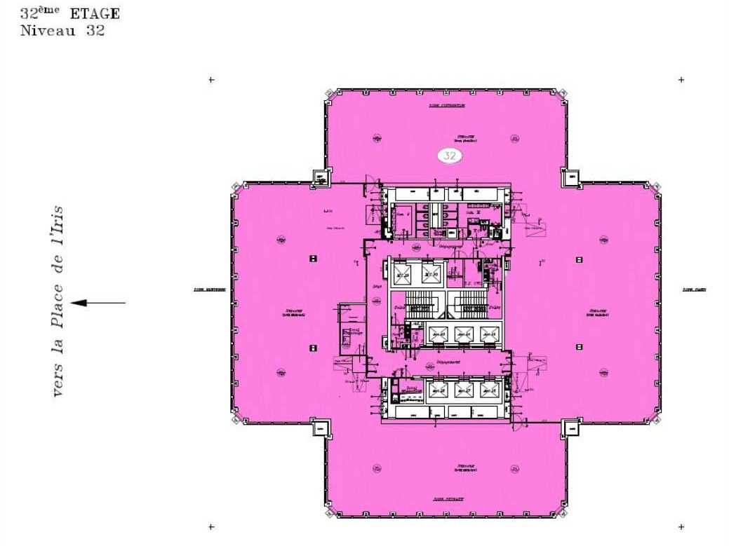 Location bureaux 19425 m² divisibles à partir de 664 m²