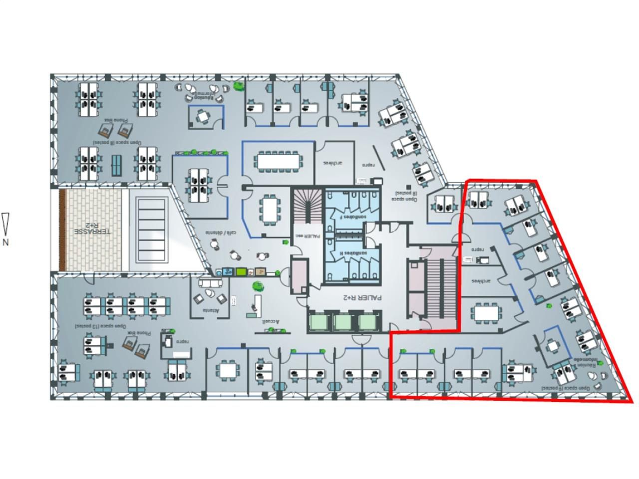 Bureaux à louer - Carré de Soie - Vaulx-en-Velin 