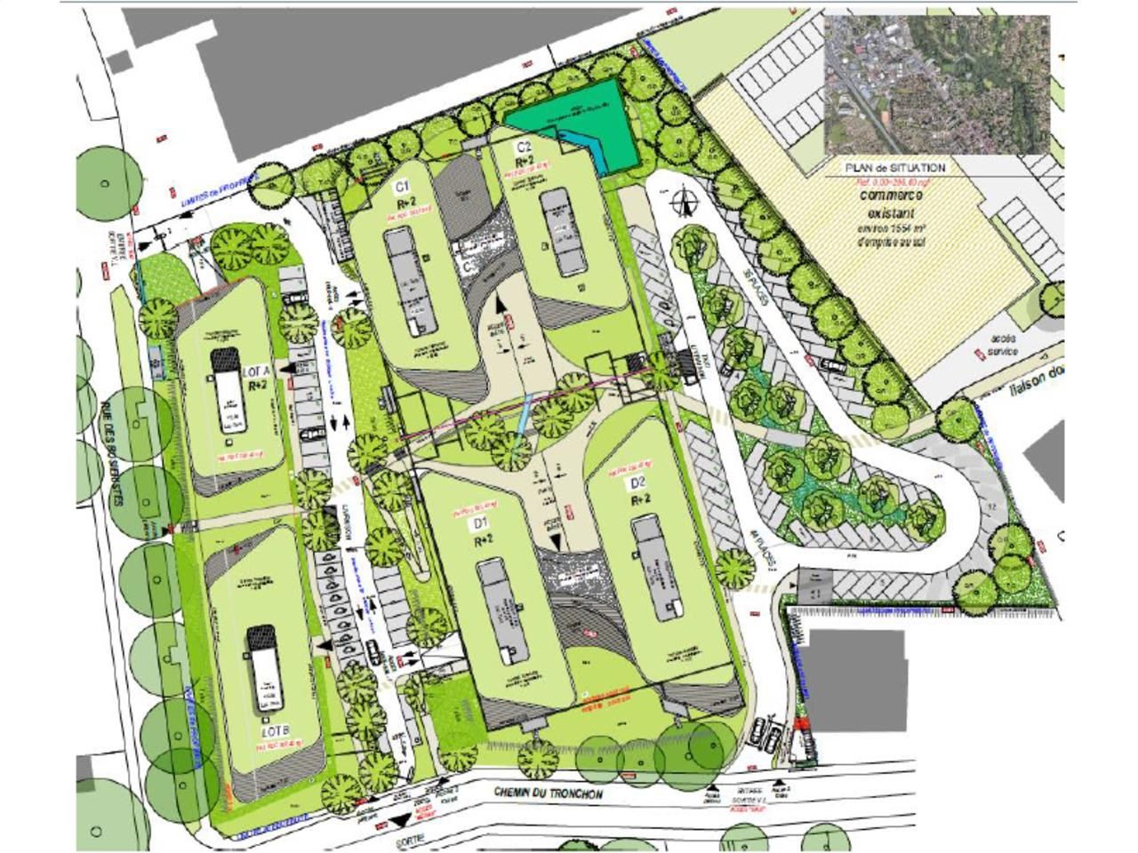 Bureaux neufs à louer coeur de la Techlid - Champ