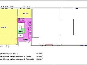 Location bureaux 1374 m² divisibles à partir de 258 m²