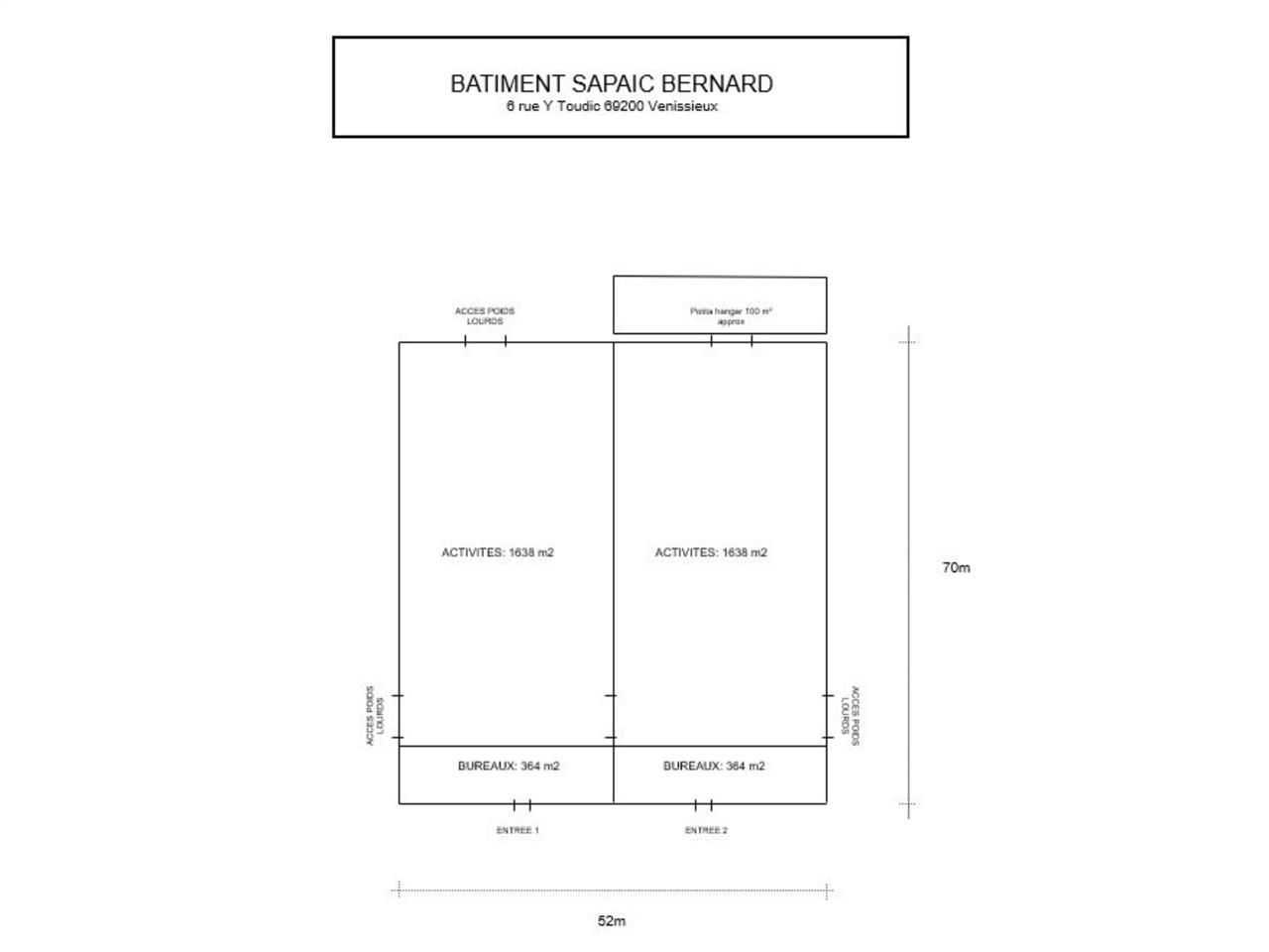 Nous vous proposons un local d'activité exception