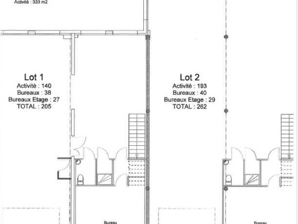 Location entrepots 467 m² divisibles à partir de 205 m²