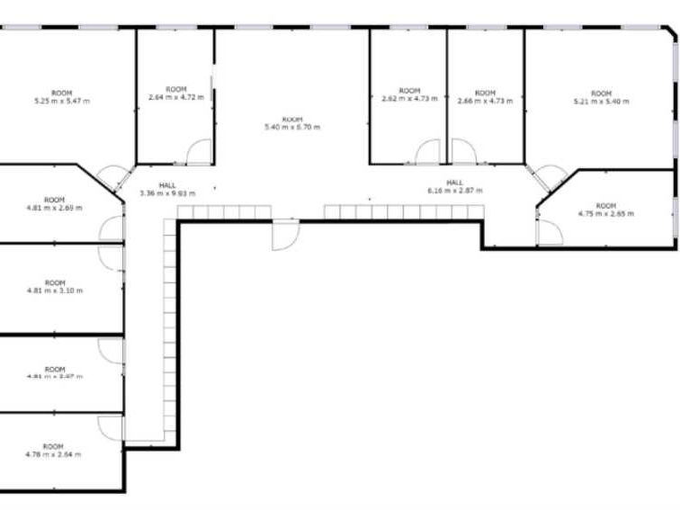 Location bureaux 461 m² non divisibles