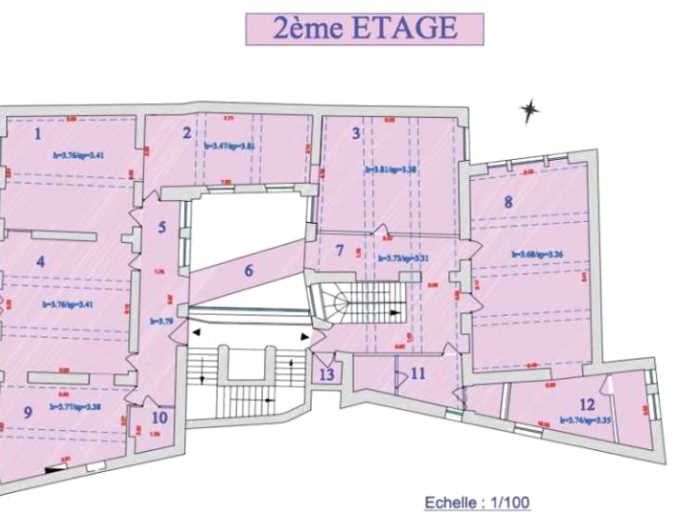Vente bureaux 620 m² non divisibles