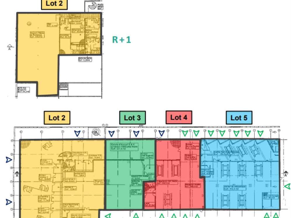 Location entrepots 740 m² non divisibles