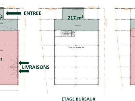 Vente entrepots 1921 m² non divisibles