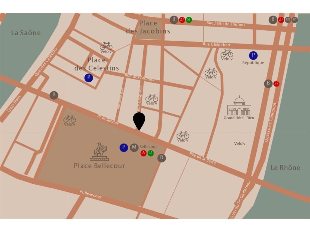 Idéalement situés au coeur de la Presqu'île lyonn