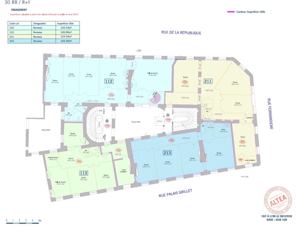 Bureaux à louer - Rue de la République, Lyon 2e  