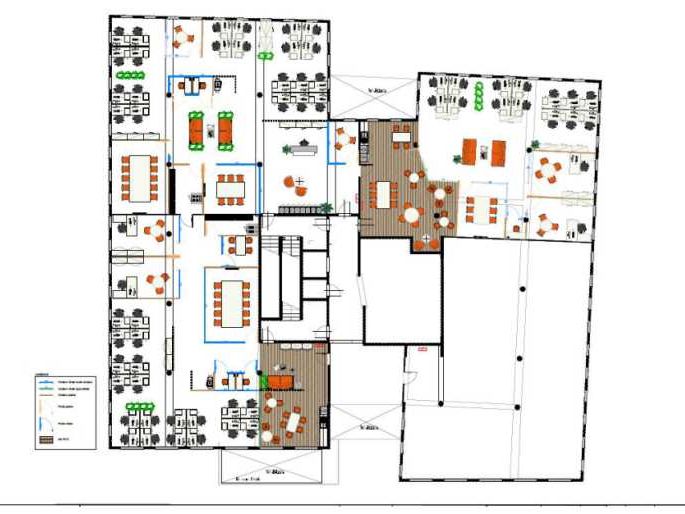 Location bureaux 825 m² divisibles à partir de 239 m²