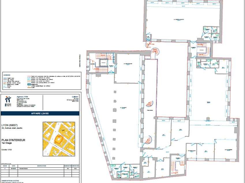 Vente bureaux 1884 m² divisibles à partir de 10 m²