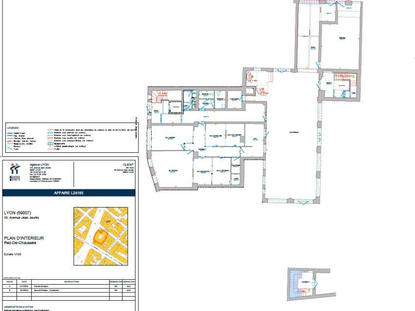Vente bureaux 176 m² non divisibles