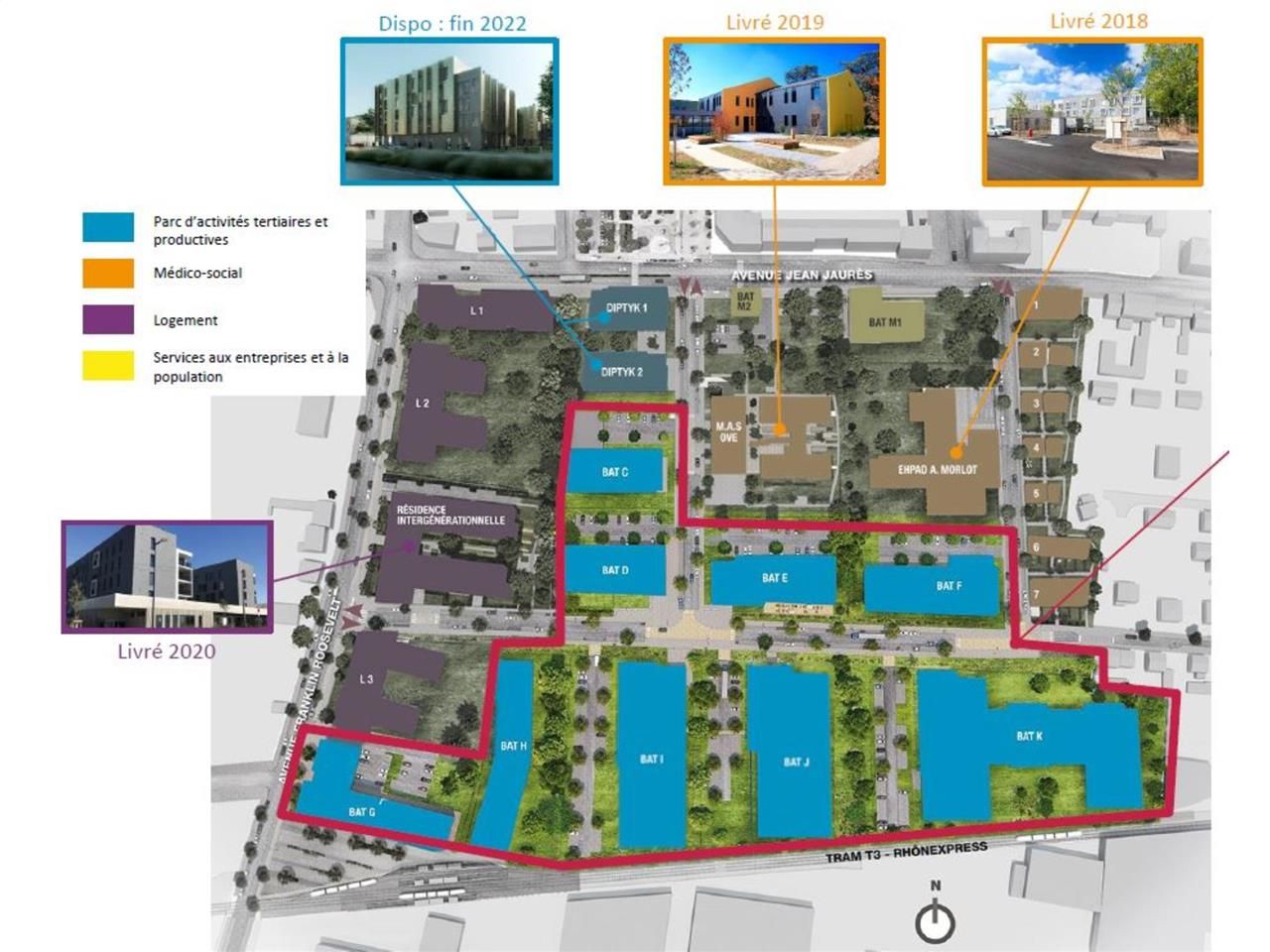 Bâtiment à louer à Décines - D-SIDE DIPTYK : un l