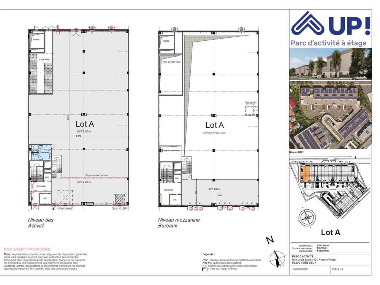 À louer - Vénissieux (69200).   UP LA FACTORY !  