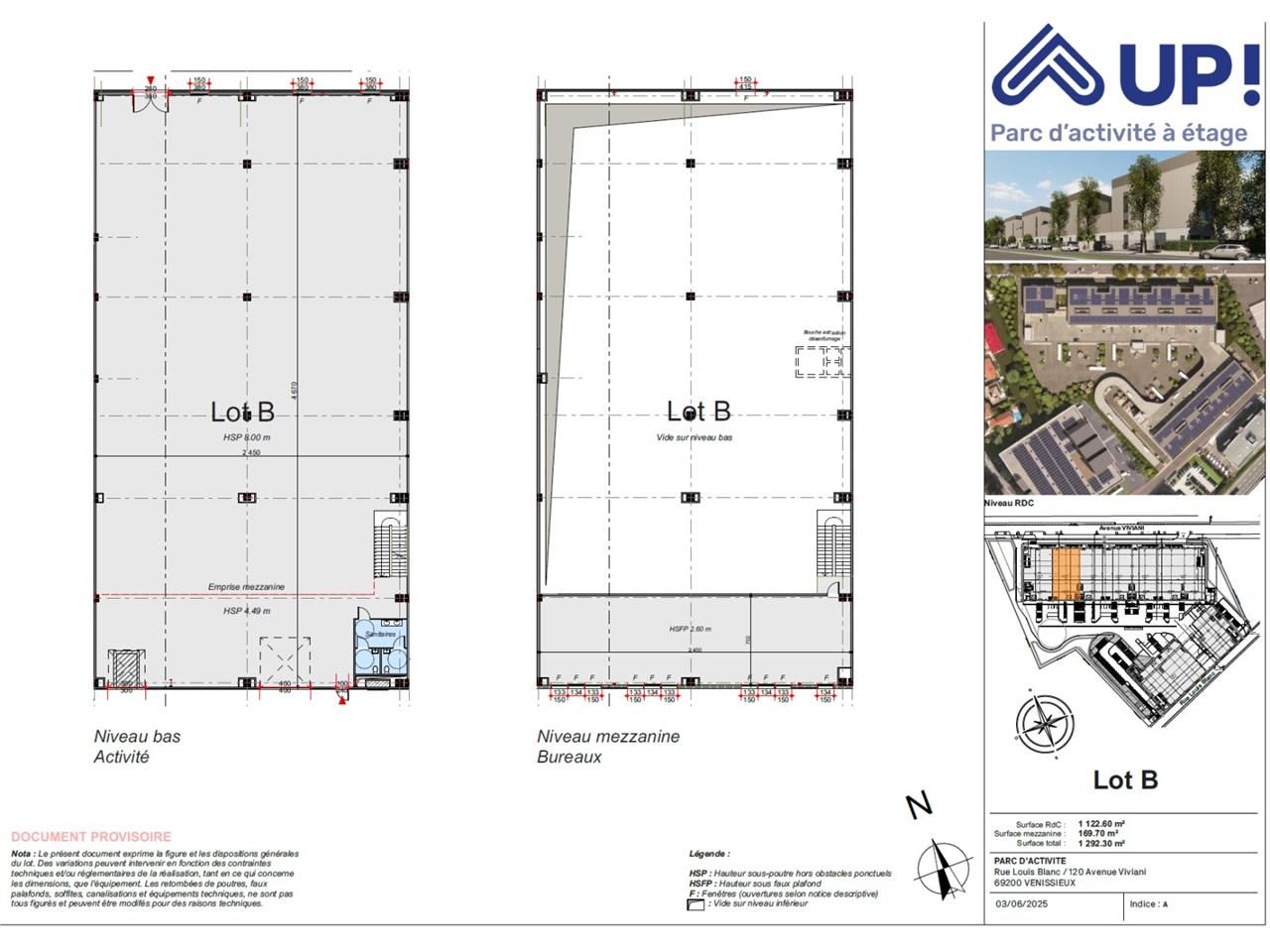 À louer - Vénissieux (69200).   UP LA FACTORY !  
