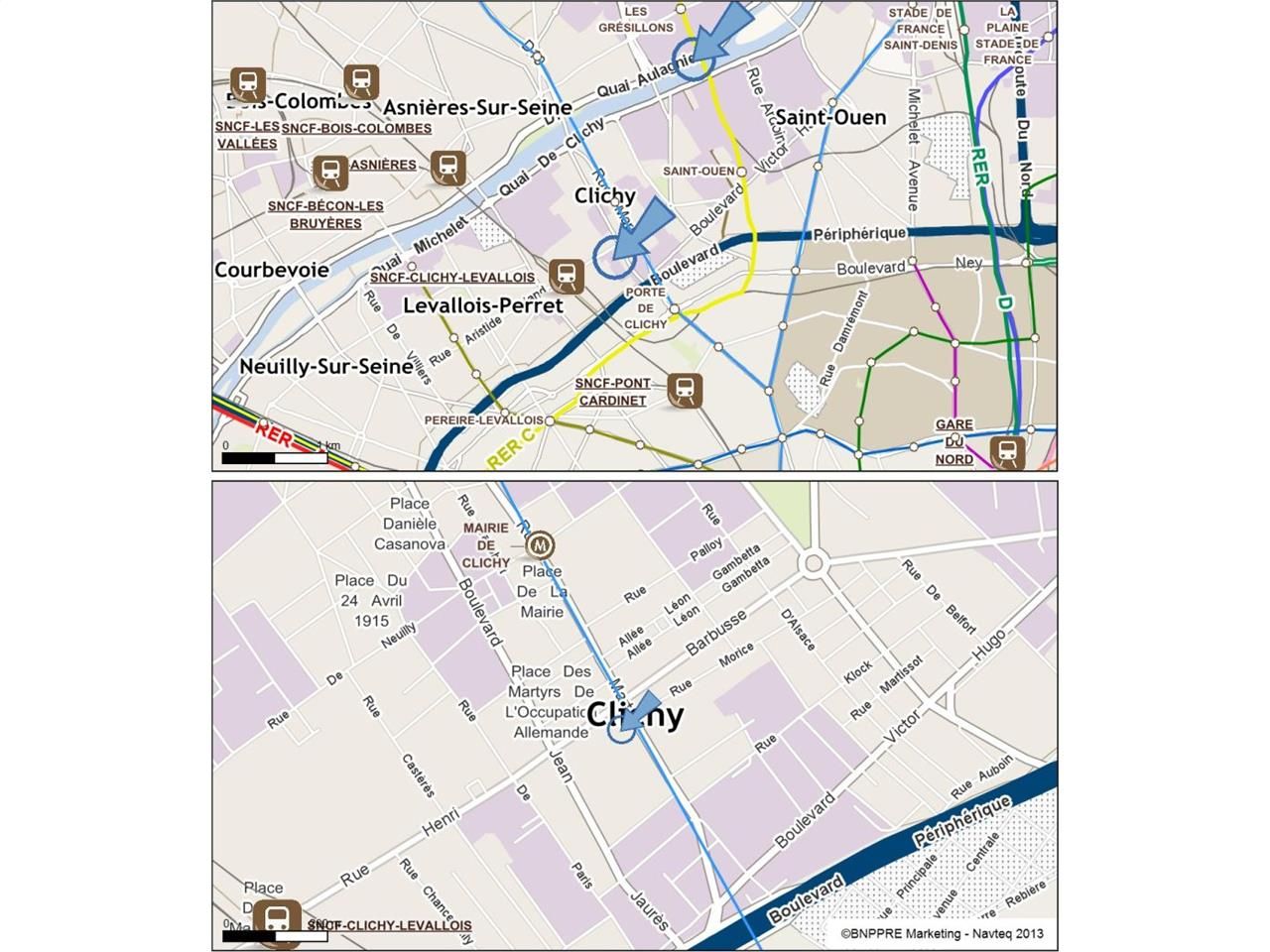 Location Bureaux 1669 m² non divisibles 92110 Clichy