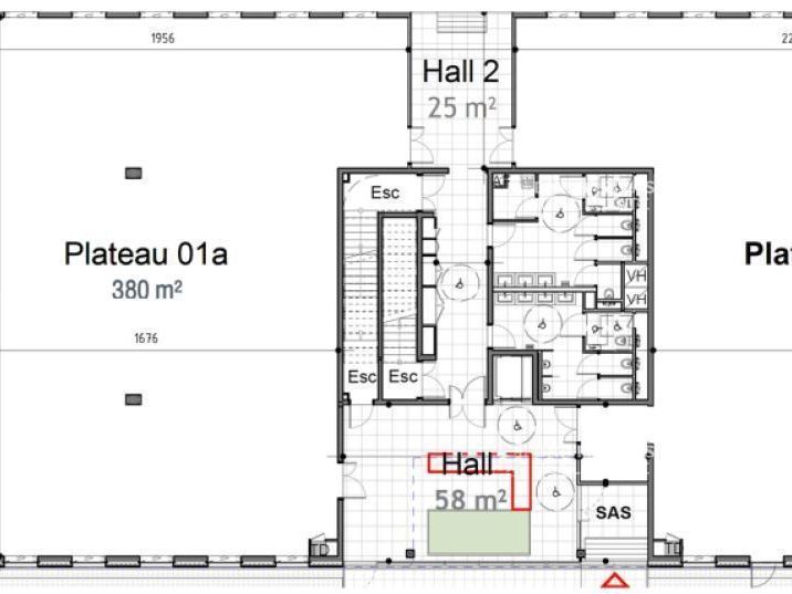 Location Bureaux 3660 m² non divisibles 59650 Villeneuve-d'ascq