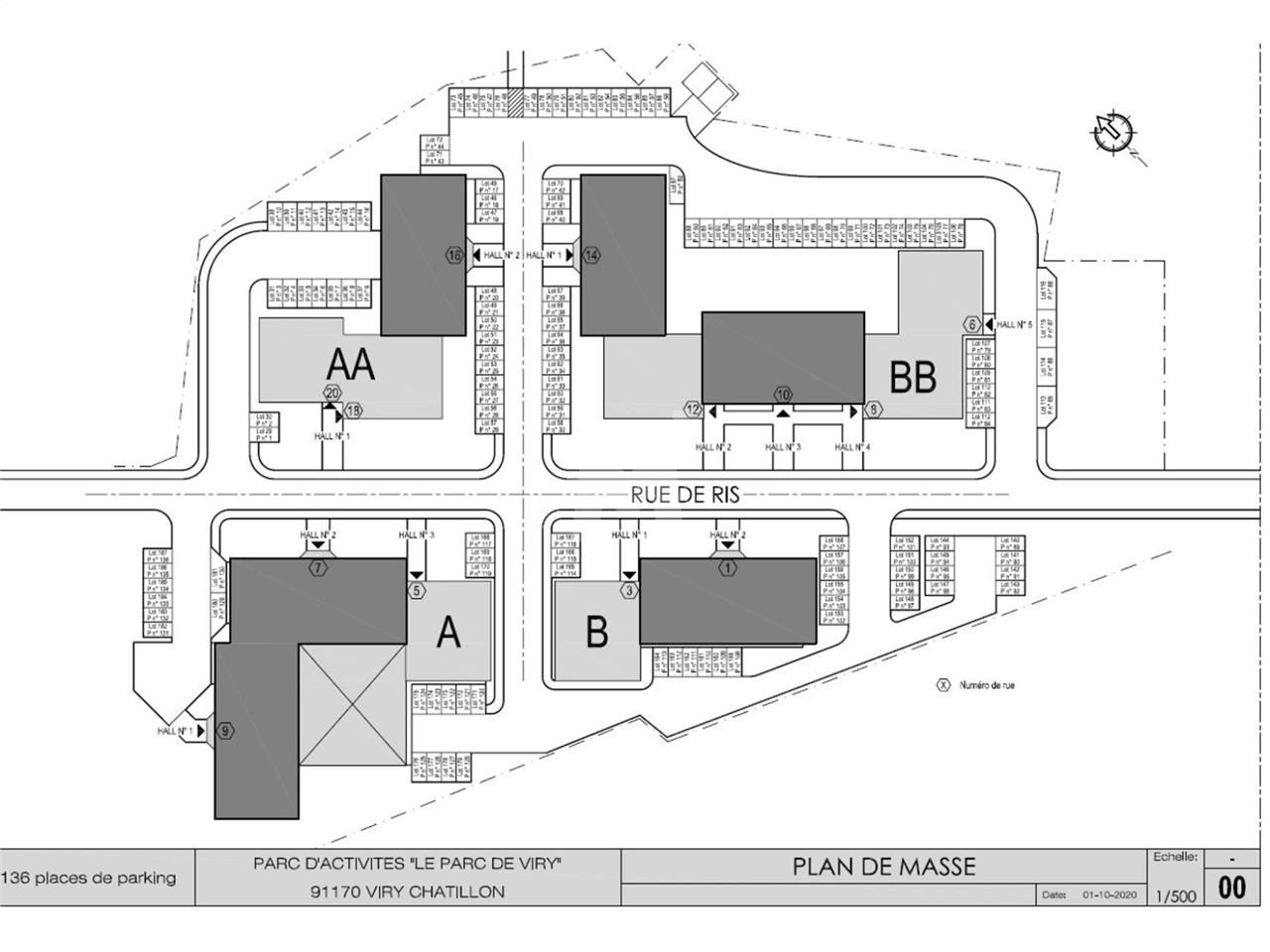 Location bureaux 1987 m² divisibles à partir de 142 m²