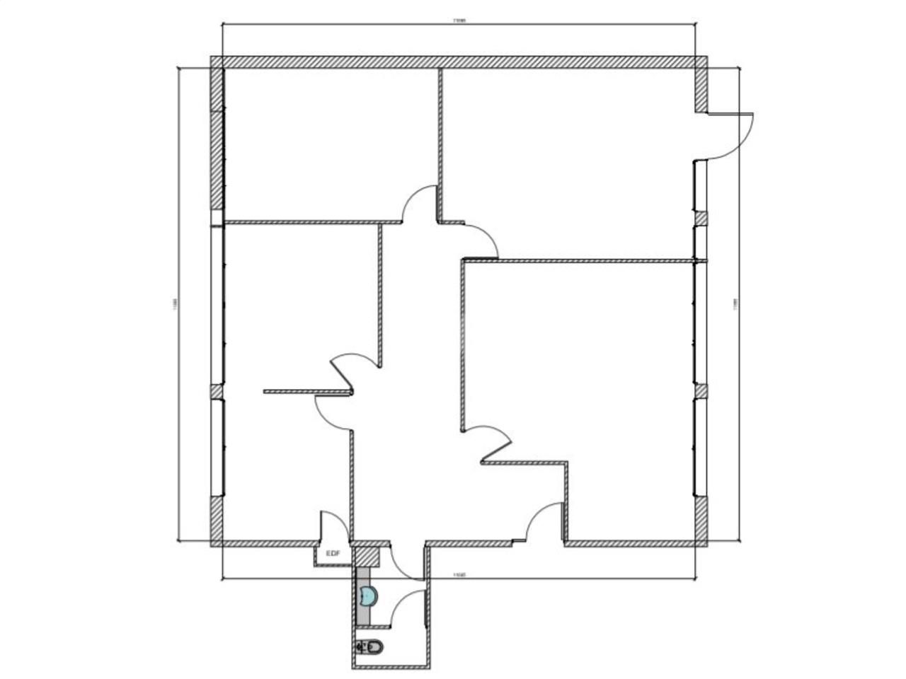 Location bureaux 150 m² non divisibles