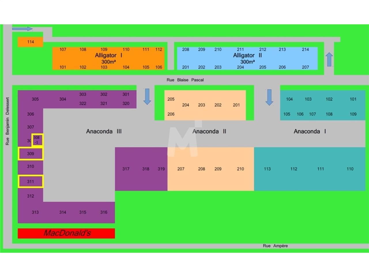 Location entrepots 952 m² divisibles à partir de 240 m²