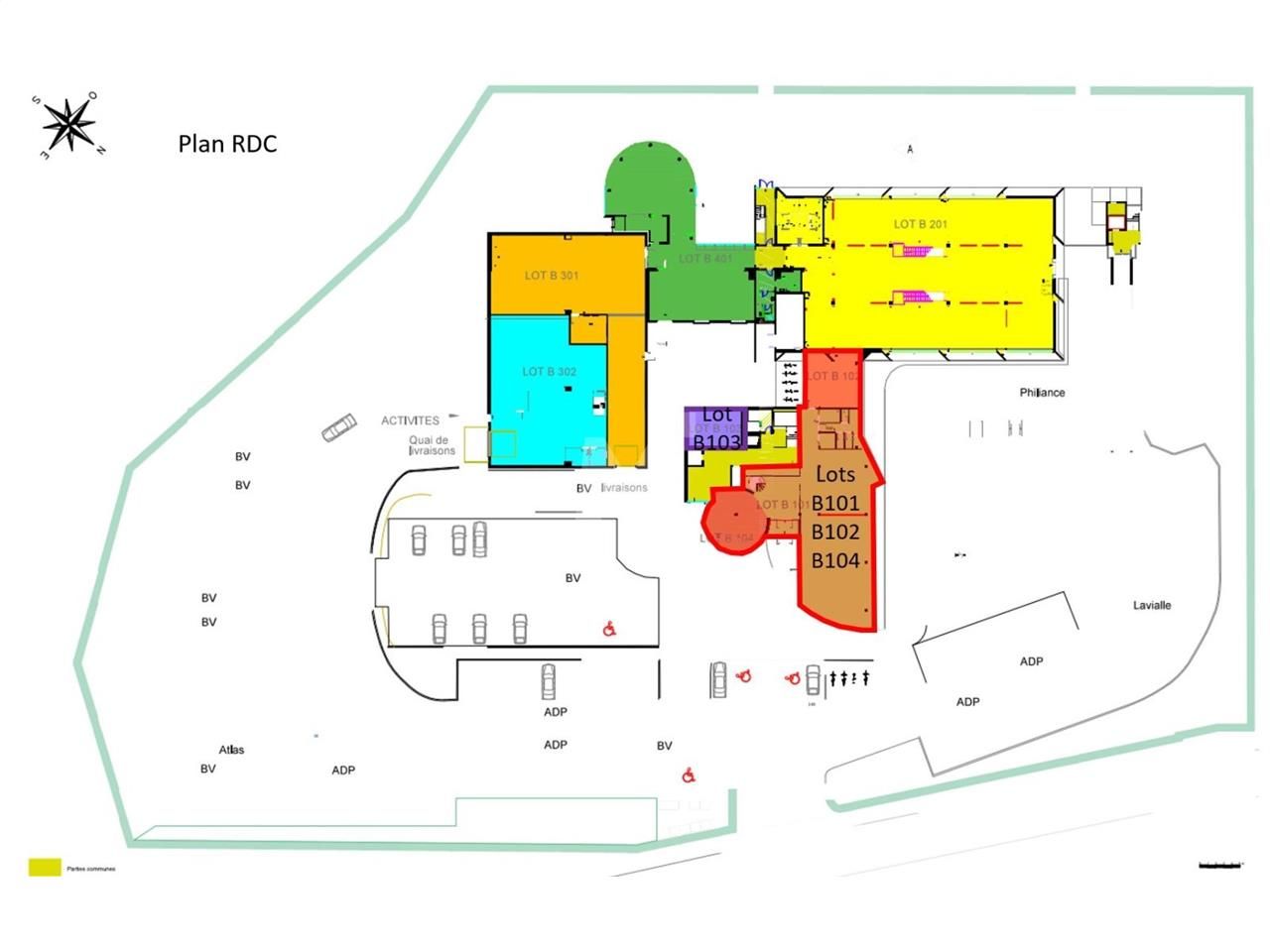 Location bureaux 1275 m² divisibles à partir de 36 m²