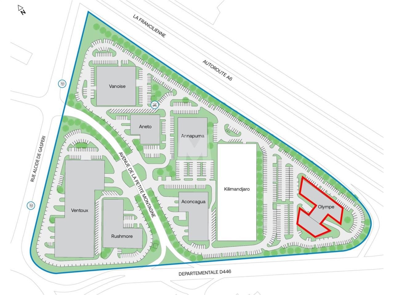 Location bureaux 2820 m² divisibles à partir de 610 m²