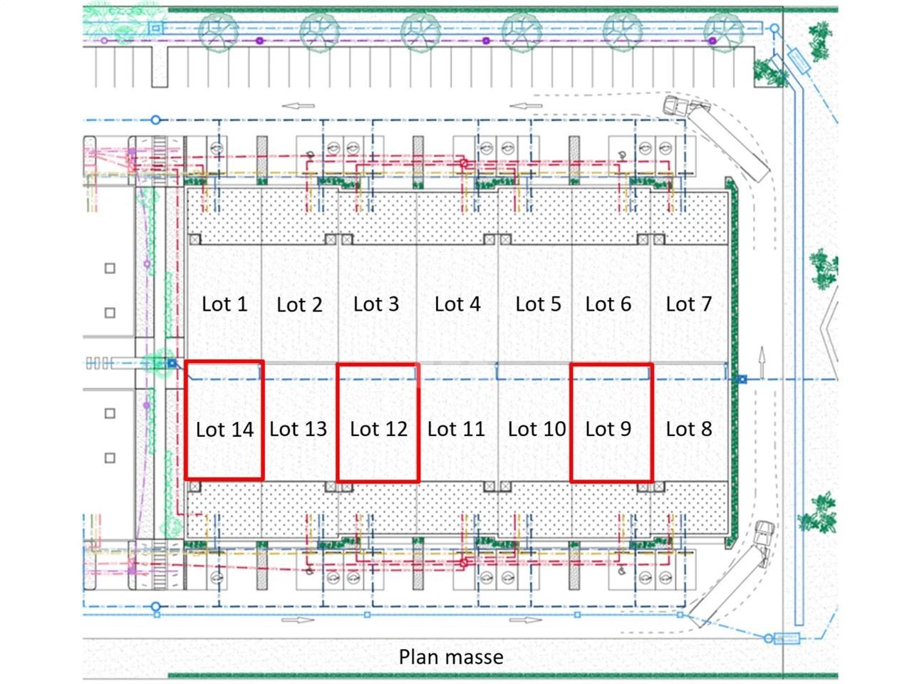 Location entrepots 808 m² divisibles à partir de 268 m²