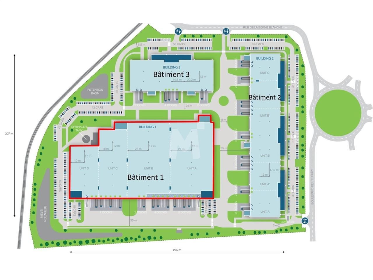 Location entrepots 17271 m² divisibles à partir de 5978 m²