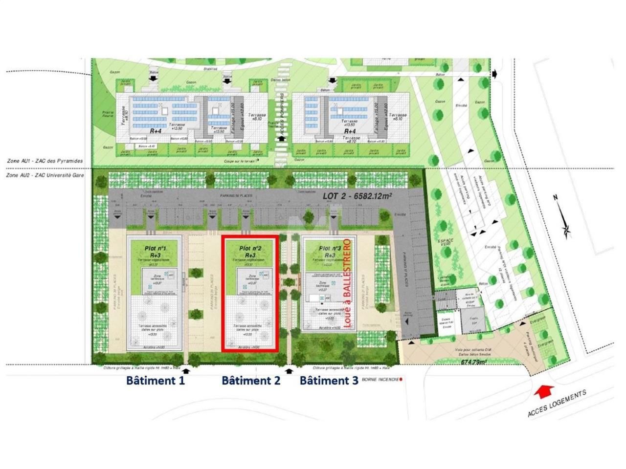 Location bureaux 857 m² divisibles à partir de 121 m²