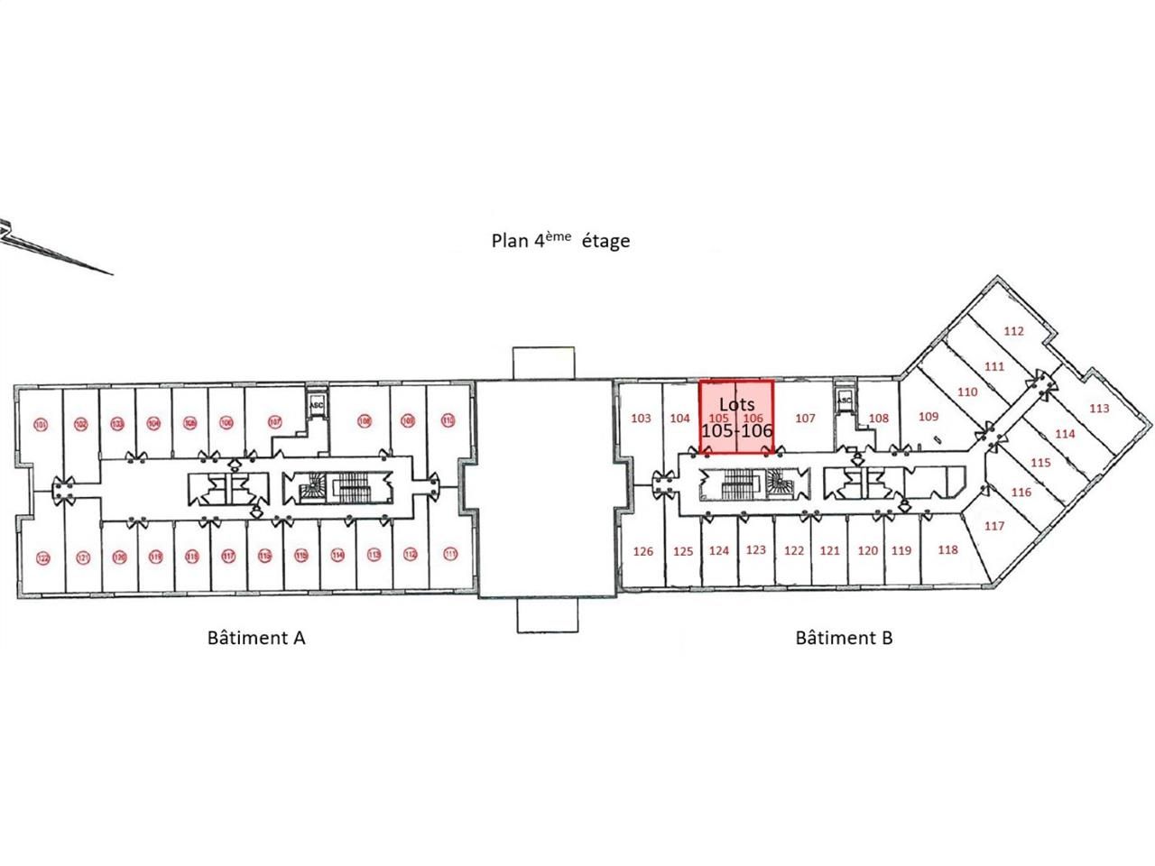 Vente bureaux 51 m² non divisibles