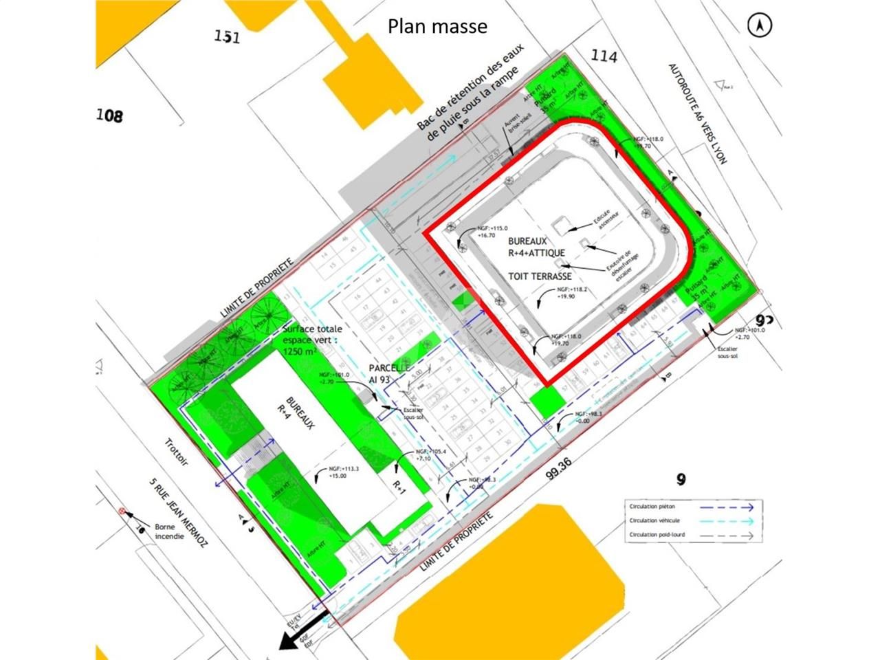 Location bureaux 3879 m² divisibles à partir de 555 m²
