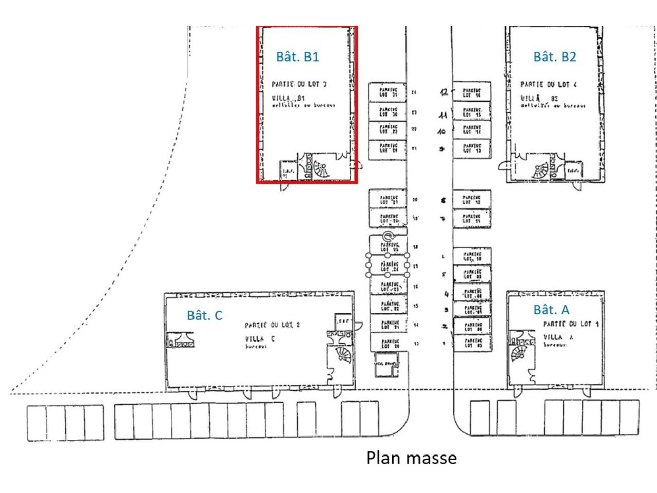 Location bureaux 332 m² non divisibles