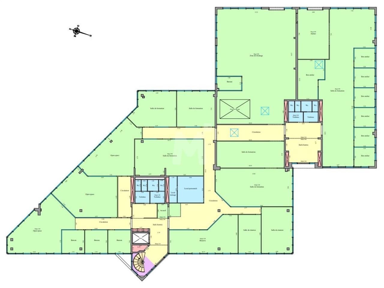 Location entrepots 1978 m² non divisibles