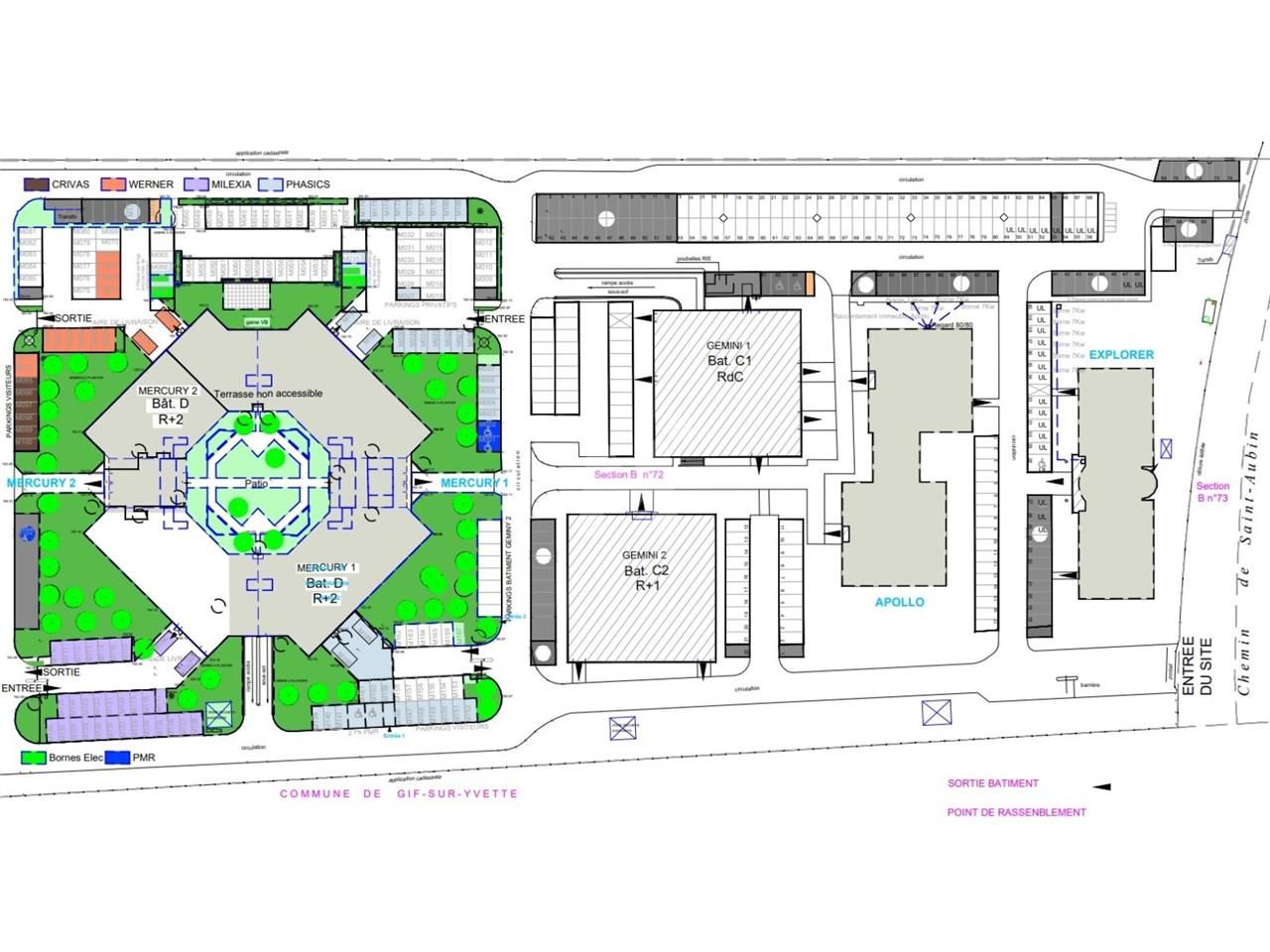 Location bureaux 3305 m² divisibles à partir de 651 m²