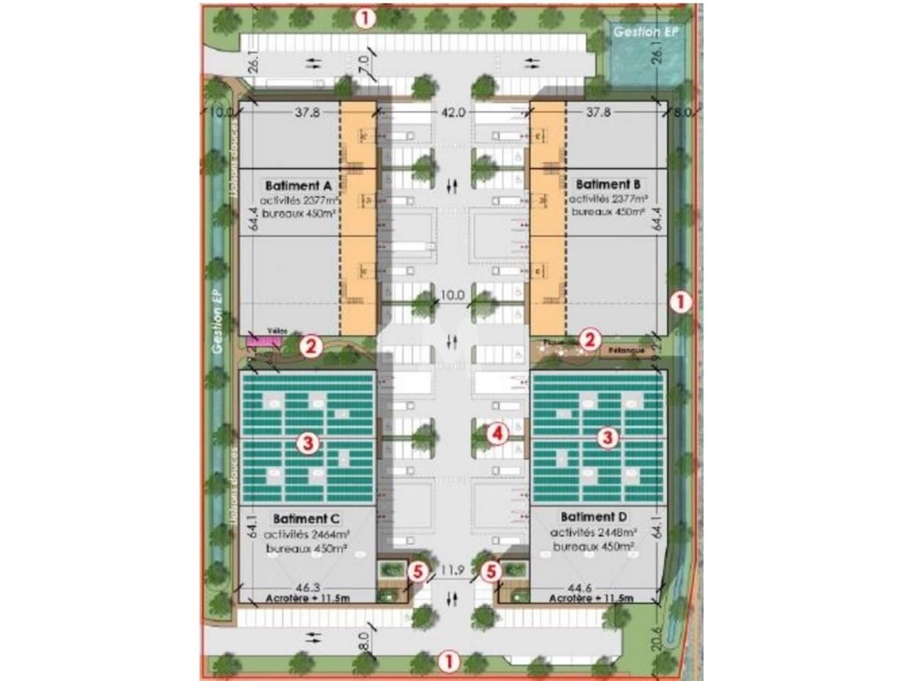 Location entrepots 11012 m² divisibles à partir de 824 m²