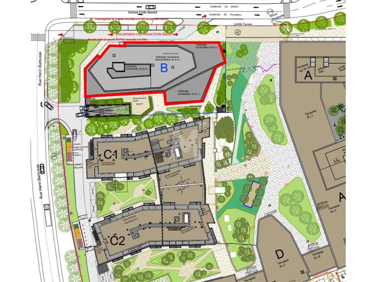 Vente bureaux 4592 m² divisibles à partir de 113 m²