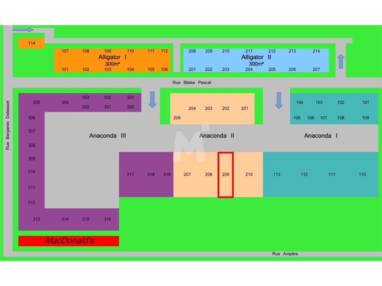 Location entrepots 760 m² non divisibles