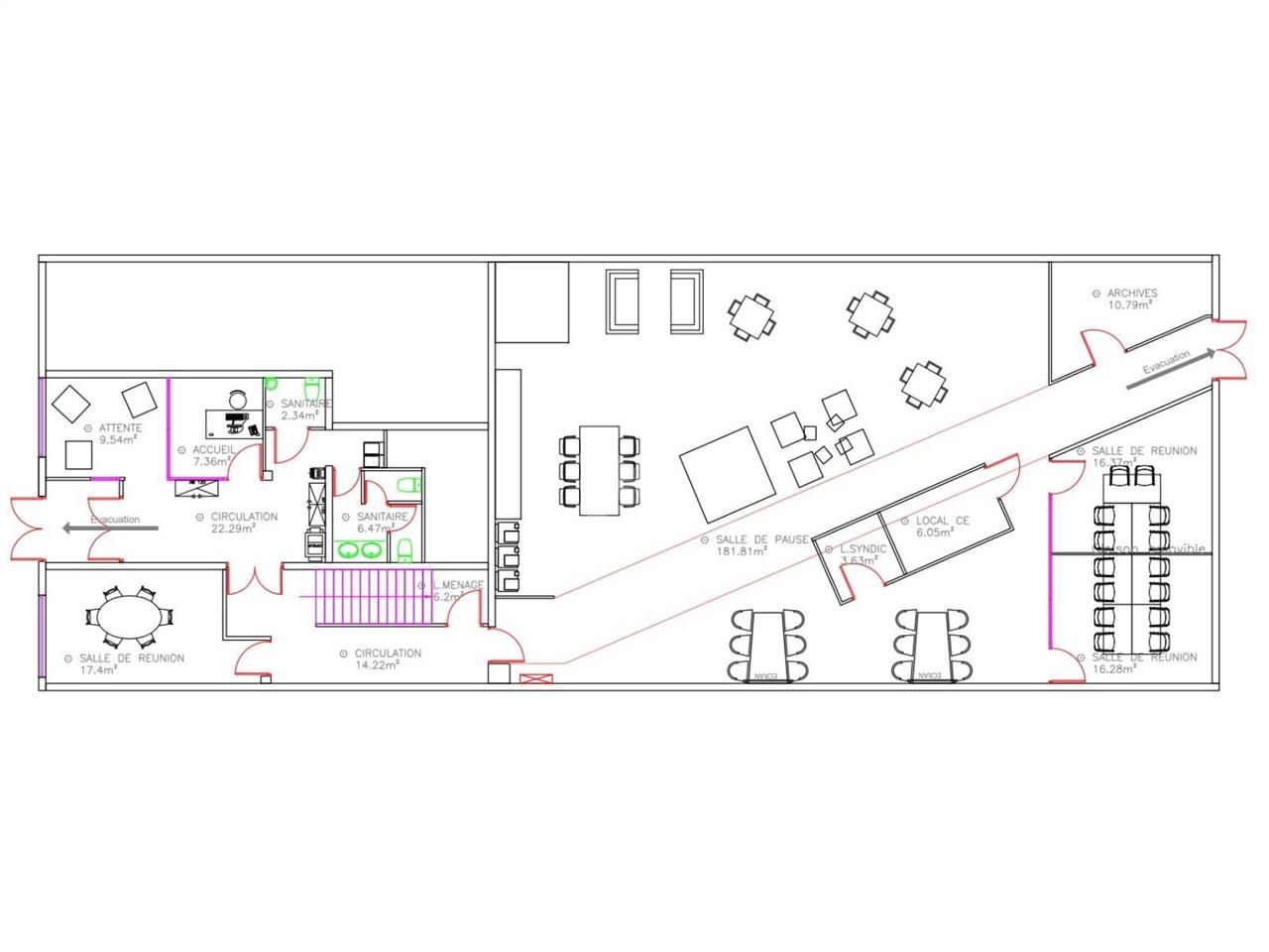 Location entrepots 1030 m² non divisibles
